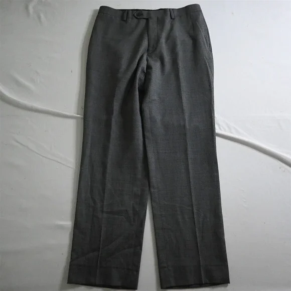 Kenneth Cole Awearness 40R 32x32 Gray Birdseye Stretch Wool Jacket Pants Suit